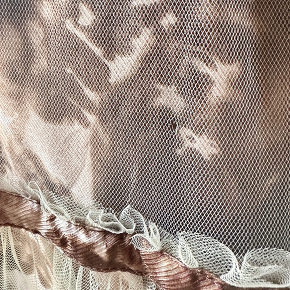 ANTHROPOLOGIE RUTZOU Tulle Knee Length Skirt Brown Sage Green Lavender - Picture 6 of 6